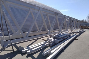 Производство металлоконструкций на заводе Гидроизолстрой в Минске